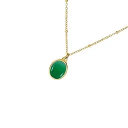 GenZcomplex Oval Green Pendant-17