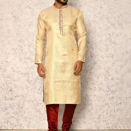 RANAK Men Woven Design Regular Kurta with Churidar-picture-18