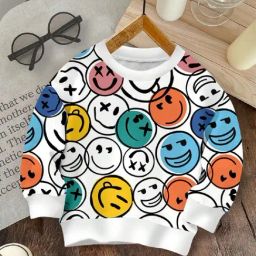 Bolly Lounge Boys White Cotton Regular Fit Printed Sweatshirt-picture-21