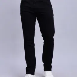 TOMMY HILFIGER Black Regular Fit Solid Jeans-image-16