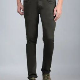 Crimsoune Club Green Blended Slim Solid Jeans-image-27