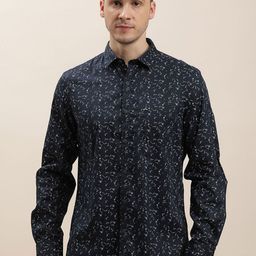 Turtle Men Relaxed Spread Collar Conversational Printed Cotton Slim Fit Casual Shirt-image-72