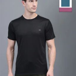 Force NXT Black & Green Regular Fit Sports T-Shirt - Pack Of 2-image-53
