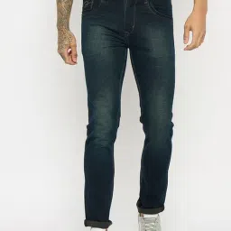Duke Blue Black Slim Fit Stretchable Jeans-picture-38