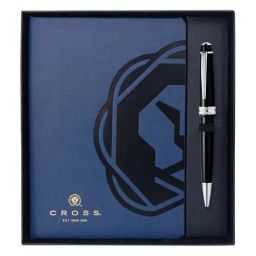 CROSS Black Bailey Light Ball Point Pen and Cross Journal Gift Set-image-78