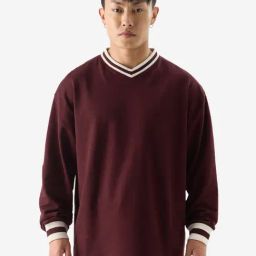 The Souled Store Blood Red Loose Fit T-Shirt-image-13