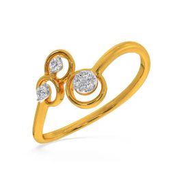 Kisna Diamond & Gold Jewellery Lacey 18k (750) Diamond & Gold Ring For Women-picture-47