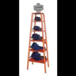 Groz Pyramid design floor mounted stand for display of Bench & Machine Vices - D6-21