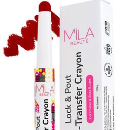 MILA BEAUTE Lock & Pout Matte Crayon Lipstick With Shea Butter - 1.25 g - Not RN image 4