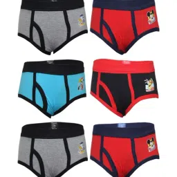 Bodycare Kids Multicolored Cotton Printed Briefs (Pack of 6)-9