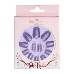 BEROMT Set Of 12 Salon Finish Press On Nail Tip With Application Kit - BFN777BPN image 1