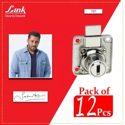 Link Multipurpose Lock 4x4 cm Alloy Steel, 707-MPL (Set of 12 Piece) image 2