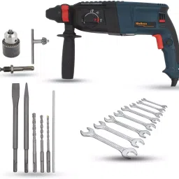 Walkers 1200 W Hammer Impact Drill Kit 26 mm Chuck Size with 5 Bits, WKCB372M1-picture-14