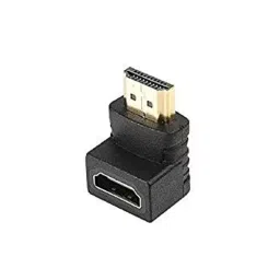 FEDUS HDMI Male to Female Converter Connector L Shape for HDTV, Plasma TV, LED, LCD (Pack of 3 Pcs)-38