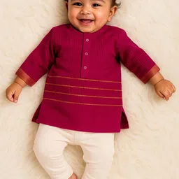 Sangria Boys Printed Pure Cotton Kurta with Pyjama-picture-17