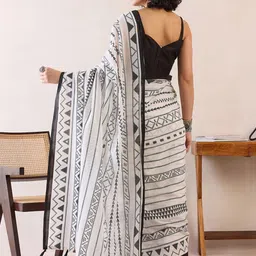 Anouk Rustic Bagh Ready to Wear Block Print Saree image 5