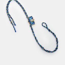 Anouk Set of 2 Kundan Studded & Beaded Lotus Shaped Wraparound Rakhis With Roli Chawal image 3