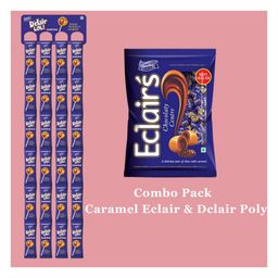Derby Combo pack of Dclair Lollipop Cruncheez 48Pcs and Caramel Eclairs Poly Pack-image-2