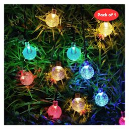 Bubble Trouble 14 Led Crystal Ball Decorative String Lights for Diwali Christmas Decoration Fairy Lights (4 Meters, Multicolor)-16