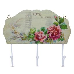 THE QURK BOX 3 HOOK WOODEN HANGER MULTI COLOR-13
