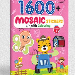 1600 Mosaic Stickers With Colouring - Book 2 | Sticker Bliss for Children-25