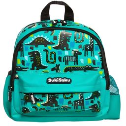 Schoolish Dinosaur Backpack, Cute Lightweight Small Backpack for Little Kids Boys Kindergarten Preschool Bookbag Toddler Bag - Pack of 1 - Green- 9 Inch-image-39