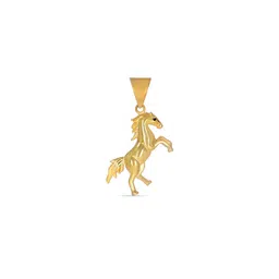 BHIMA 22K BIS Hallmark 916 Purity Yellow Gold Rising Horse Pendant-image-84