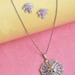 Sangria Stone-Studded Jewellery Set-image-57