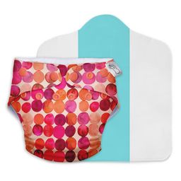 SuperBottoms  Starter Cloth Diaper Pack with 1 Freesize Diapers reusable diaper liners 1 insert and 1 booster pad (Colour May Vary) image 4