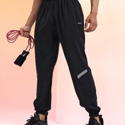 HRX by Hrithik Roshan Men Mid-Rise Rapid-Dry Training Joggers with Reflective Elements-image-5