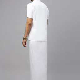 Ramraj Men Solid Adjustable Dhoti image 4