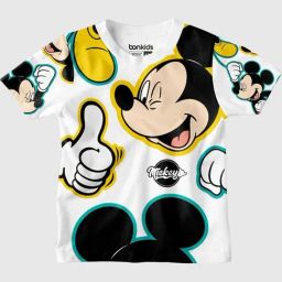 Bonkids Boys Mickey Mouse Printed Cotton T-Shirt-image-38