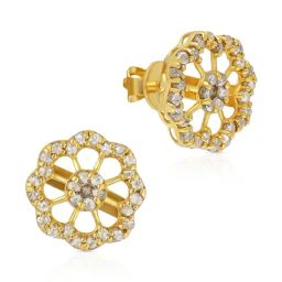 Malabar Gold and Diamonds 22k BIS Hallmark Yellow Gold Stud Earrings for Women-picture-38