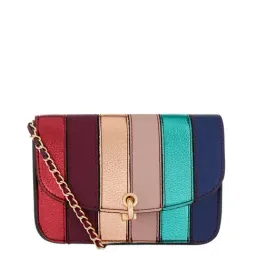 Accessorize London Multicolor Textured Medium Sling Handbag-98