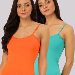 Lady Lyka Multicolor Cotton Camisole (Pack Of 2)-picture-26
