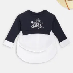 Blue Giraffe Kids Navy & White Embellished Sweatshirt-29