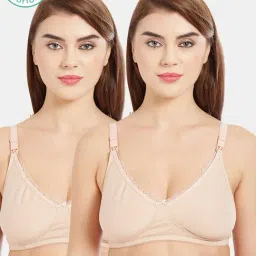 Inner Sense Beige Non Wired Non Padded Nursing Bra (Pack Of 2)-picture-13