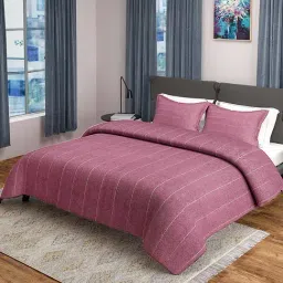 Saral Home Chawla Pink 350 TC Bed Sheet Set-image-29