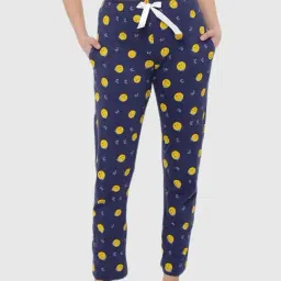 Dollar Missy Navy Blue Printed Pajamas-38