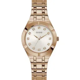 GUESS CRYSTALLINE Women Round Rose Gold Tone Dial Analog Watch - GW0114L3-37