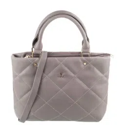 Mochi Grey Textured Medium Sling Handbag-5