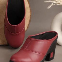 TRYME Women's Red Mules-image-45