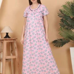 Sweet Dreams Pink Printed Nighty-picture-39