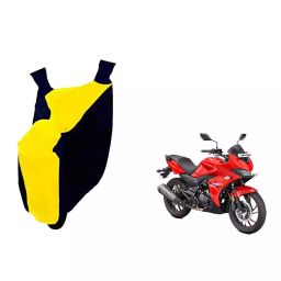 Auto Pearl Waterproof Two Wheeler Cover For Hero Xtreme 200S (Yellow & Blue)-image-27