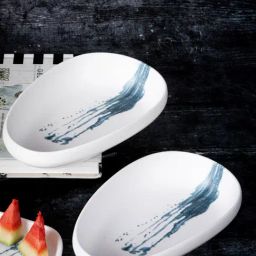 Stehlen White Melamine Small Oval Bowl - Set of 2-image-23