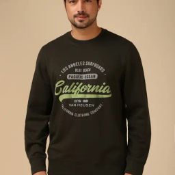 Van Heusen Green Regular Fit Printed Sweatshirt-image-85