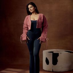 Lea Clothing Co. Women Arlow Pink Crop Sherpa Cardigan-image-38