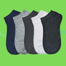 MJE Men Pack Of 5 Anti-Odour Ankle Length Socks-image-92