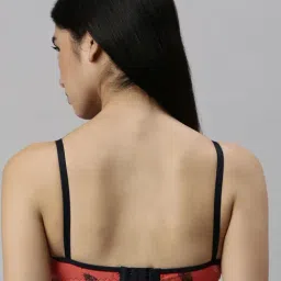 Kryptic Orange Printed Full Coverage Everyday Bra image 2