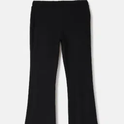 United Colors of Benetton Kids Black Cotton Ripped Trousers & Capris-picture-45